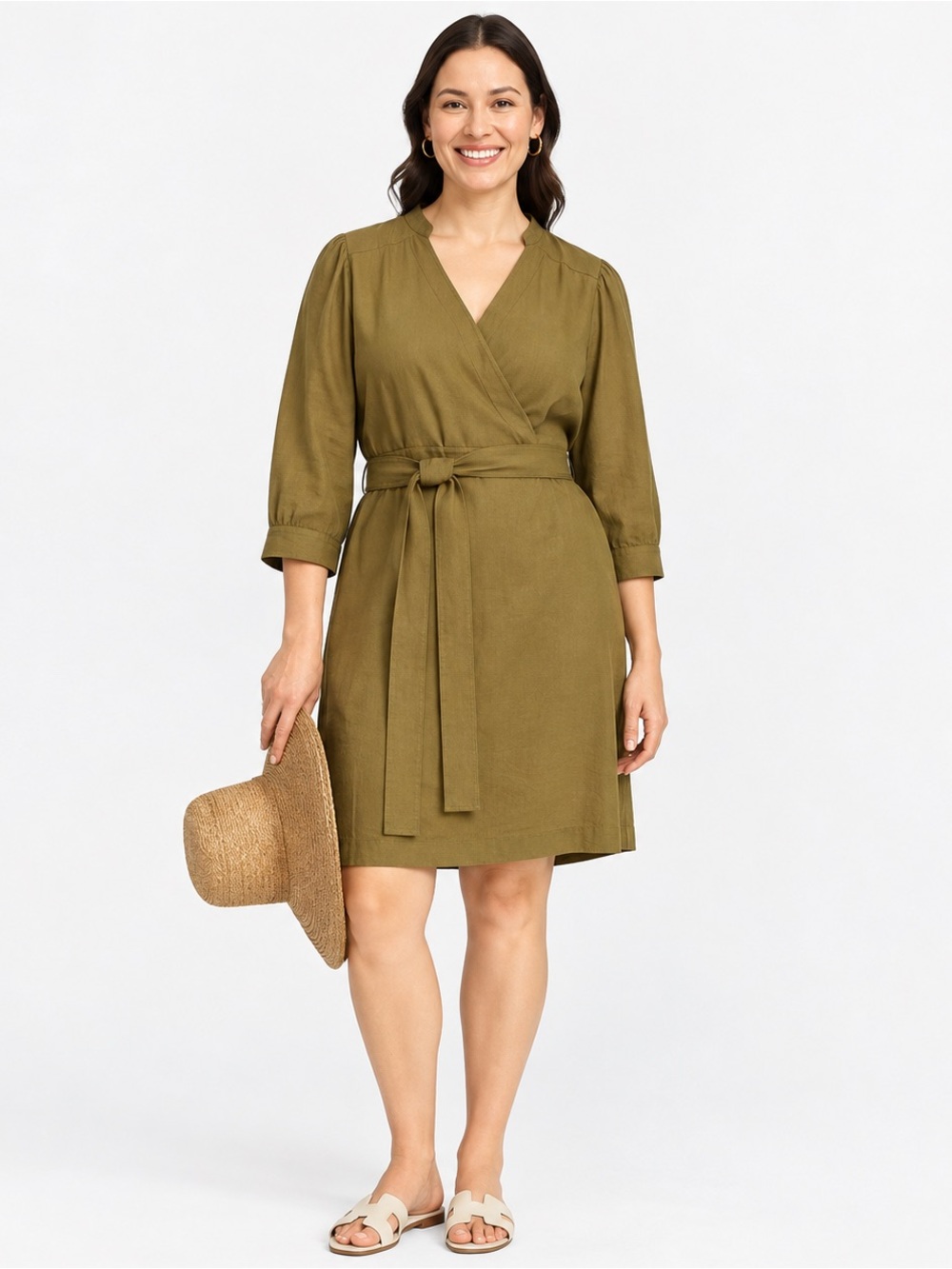 Everlane wrap dress , sz : 14